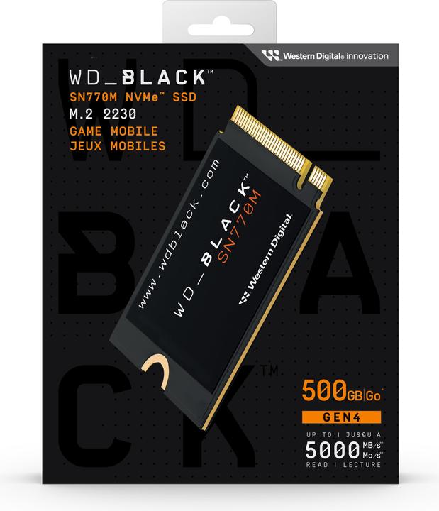 Produktbild WD Black SN770M (500 GB, M.2 2230)