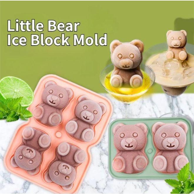 Image du produit MU Style Moule à glaçons en silicone 3D Teddy Bear