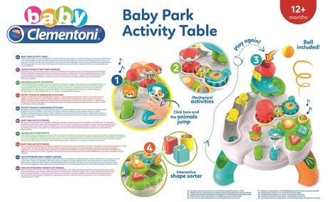Image du produit Clementoni Baby Park Table d'activités, 1 yr(s), Sounding, Multicolore