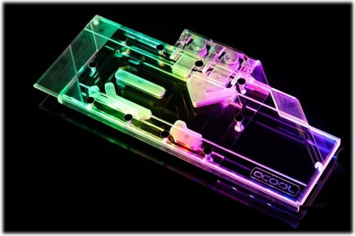 Actual product image Alphacool Ice block Aurora acrylic GPX-A