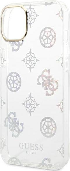 Produktbild Guess GUHCP14MHTPPTH iPhone 14 Plus 6,7" przezroczysty/transparent hard case Peony Glitter (Apple iPhone 14 Plus)
