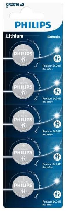 Image du produit Philips Buttoncell 5pcs CR2016 (5 pcs, CR2016)