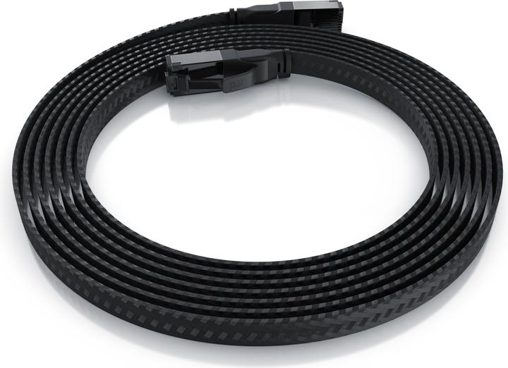 Produktbild Primewire LAN Kabel CAT.8, RJ-45, Ethernet CAT 8.1 Netzwerkkabel Flach 40 Gbits, Baumwollmantel Patchkabel (U/FTP, CAT8.1, 0.50 m)