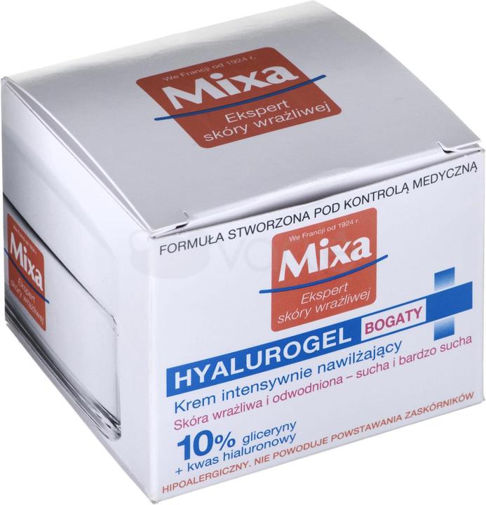 Actual product image Mixa Hyalurogel Sensitive Skin Expert Intensive Moisturizing Cream 50ml (50 ml, Day cream, Face gel)