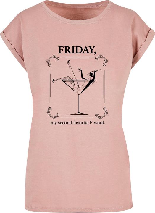 Actual product image Mister Tee Ladies F-Word Extended Shoulder Tee - 125199 (S)