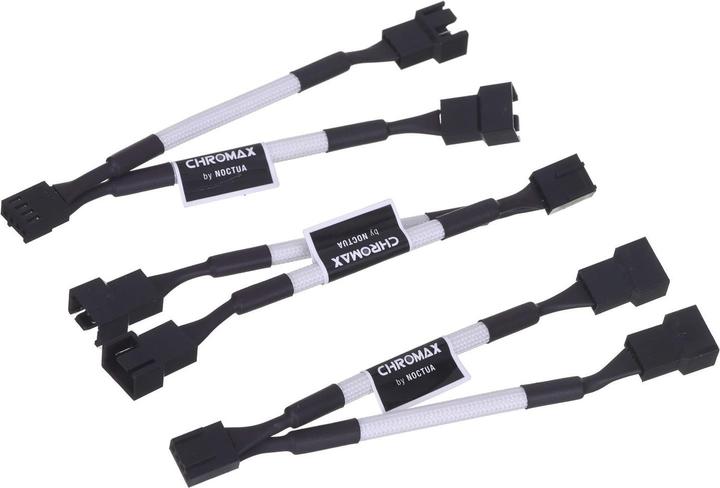 Actual product image Noctua NA-SYC1 chromax.white Y-splitter cable set for fans