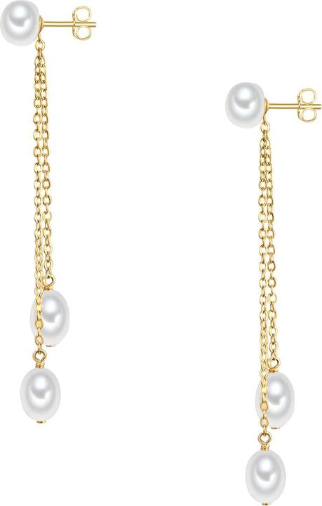 Immagine prodotto Valero Pearls Perle d'acqua dolce d'argento da donna coltivate in oro giallo - 28633 (Argento)