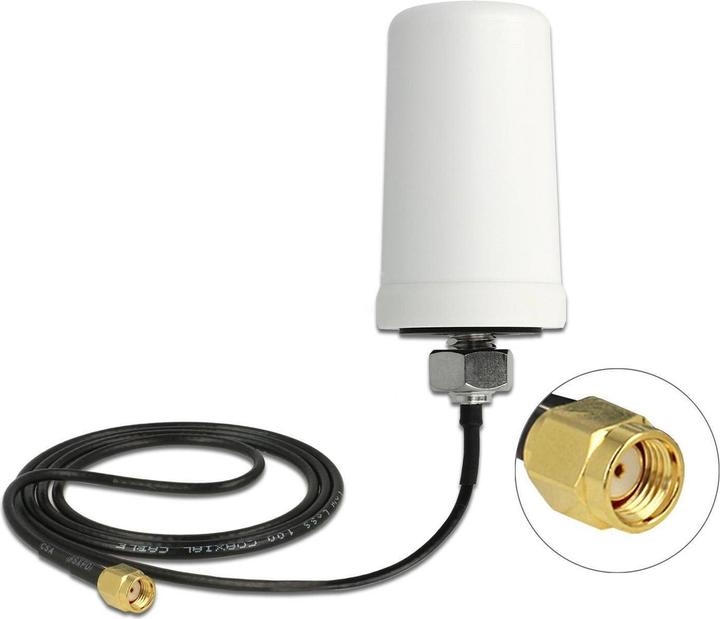 Delock Antenna WLAN per esterni, IP67, cavo da 1m (WiFi)
