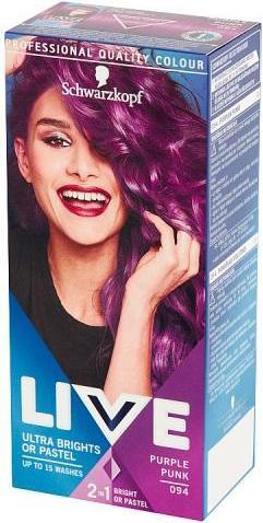 Schwarzkopf Live Ultra Brights or Pastel Hair Dye 094 Purple Punk (094 Purple Punk)