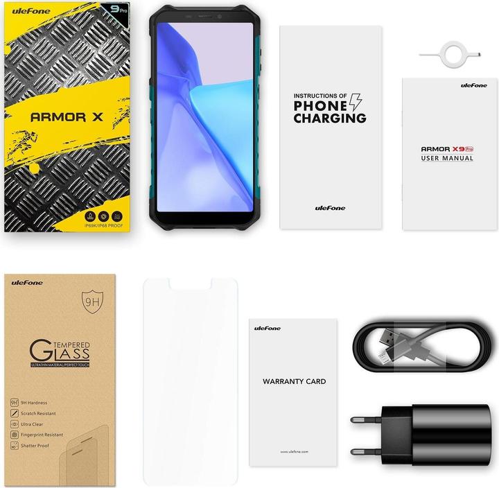Actual product image Ulefone Armor X9 Pro (64 GB, Green, Black, 5.50", Dual SIM, 30 Mpx, 4G)