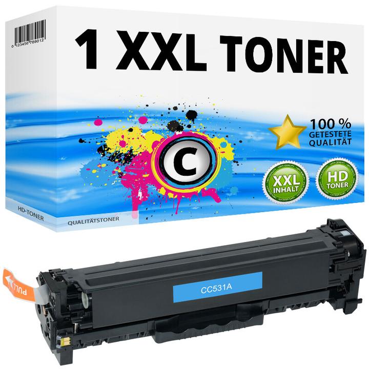 Actual product image Druckfuxx 1 XXL TONER für HP COLOR LASERJET CP 2025 CP 2025 DN CP 2025 N 304A C