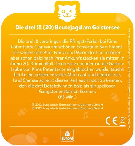 Produktbild Tigermedia Die drei Folge 20: Beutejagd am Geistersee (Deutsch)