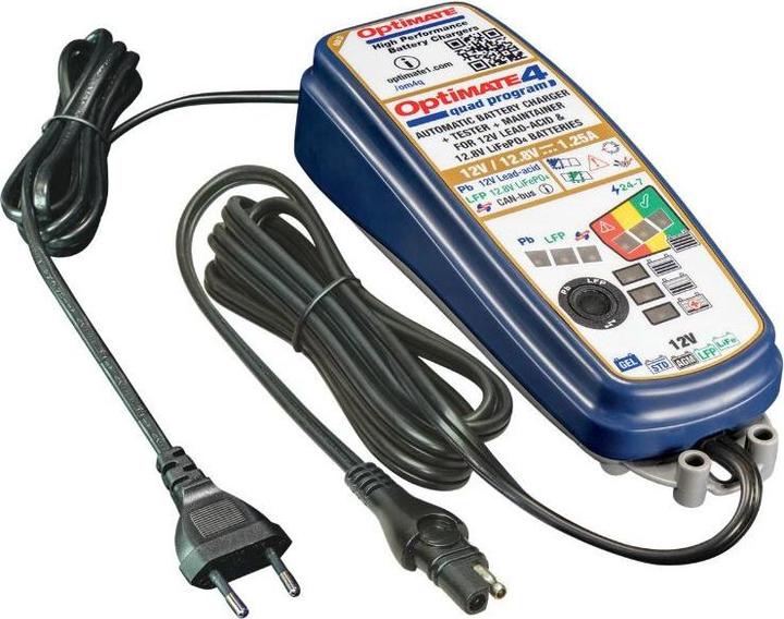 Actual product image Tecmate OptiMate 4 Quad Programme (12V, 1.25 A)