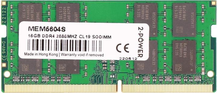 Actual product image 2-Power 16GB DDR4 2666MHz CL19 SoDIMM (1 x 16GB, 2666 MHz, DDR4-RAM, SO-DIMM)