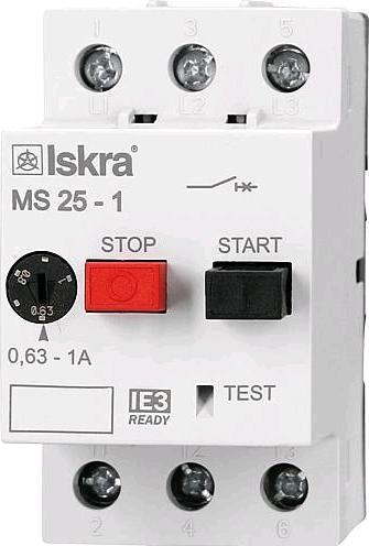 Image du produit Iskra IE3 Disjoncteur moteur conforme MS25 1