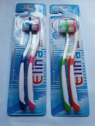 Elina Dental Duo, Mittel - 2 Zahnbürsten (Mittel, 2 x)