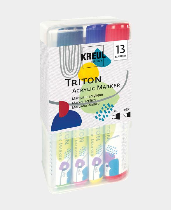 Produktbild Solo Goya Triton Acrylic Paint Marker (Laubgrün, Karmin, Violettrot, Gold, Weiss, Lichtblau, Echter Orange, Kobaltblau, Schwarz, Zirt, Oxydbraun dunkel, 15 mm, 9 x)