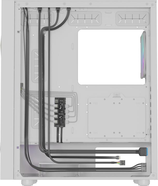 Actual product image Genesis Obudowa Diaxid 605 ARGB biała (NPC-2173) (mATX, ATX, Mini-ATX)