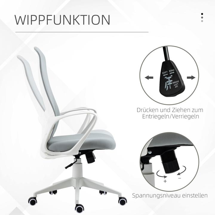 Produktbild Vinsetto Bürostuhl mit Wippfunktion