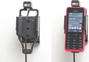 Produktbild Brodit Aktiv Halterung mit USB für Nokia 301