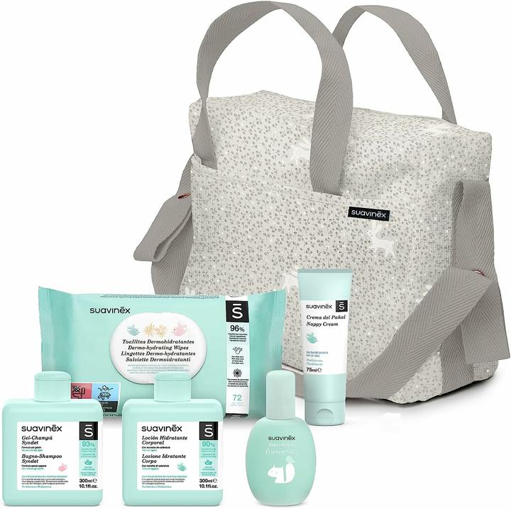 Actual product image Suavinex Bolso Cosmética Bebé #Gris Lote 6 pz