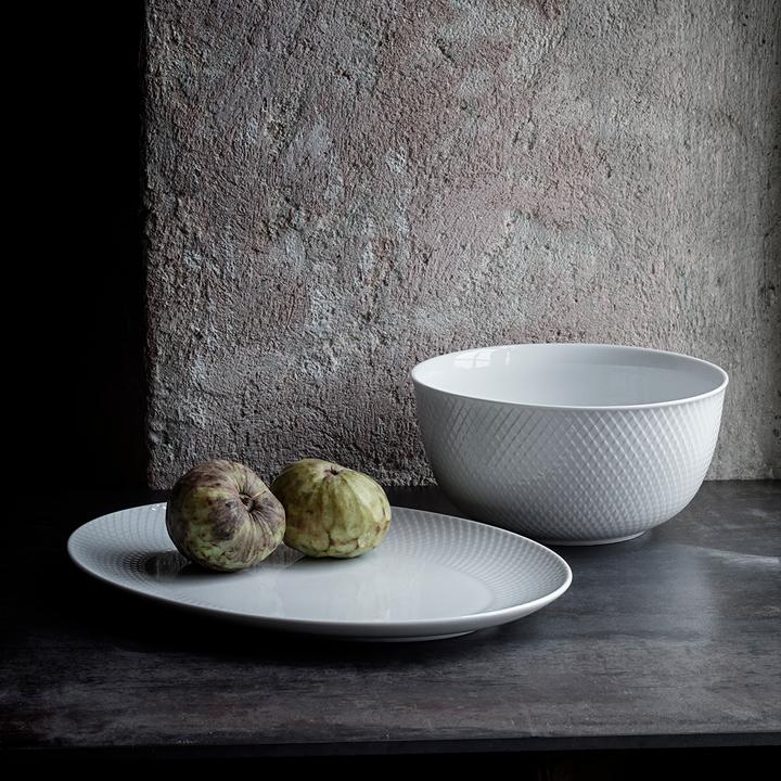 Produktbild Lyngby Rhombe Serving Tray 35 x 26,5 cm​ - White (201205) (1 x, 21 cm)