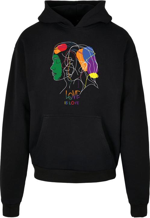 Immagine prodotto Merchcode Felpa con cappuccio oversize Love Is Love - 169803 (L)