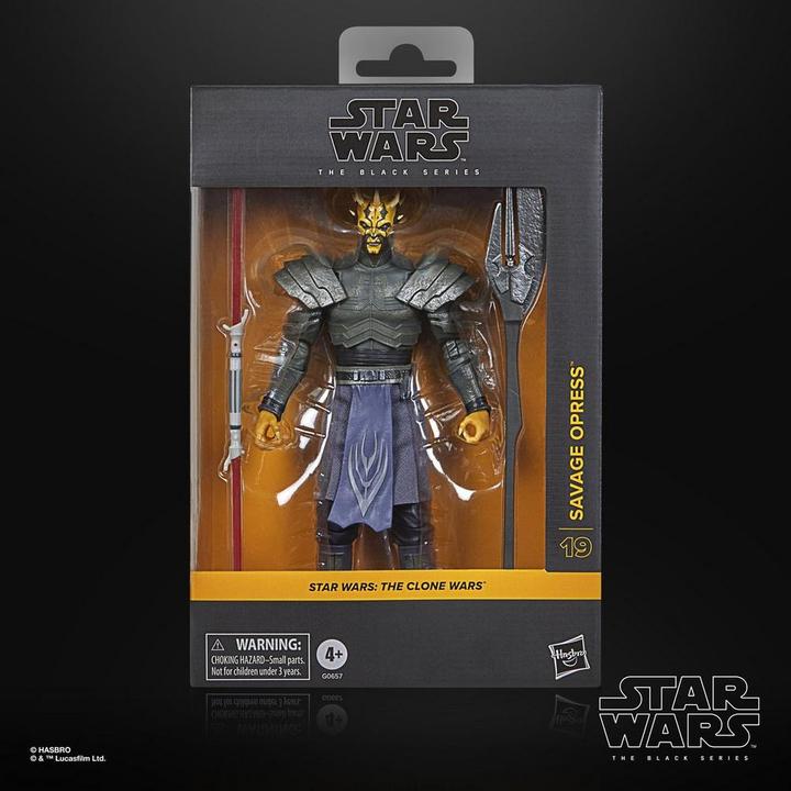 Actual product image Hasbro Star Wars: The Clone Wars Black Series Action Figure Savage Opress 15 cm