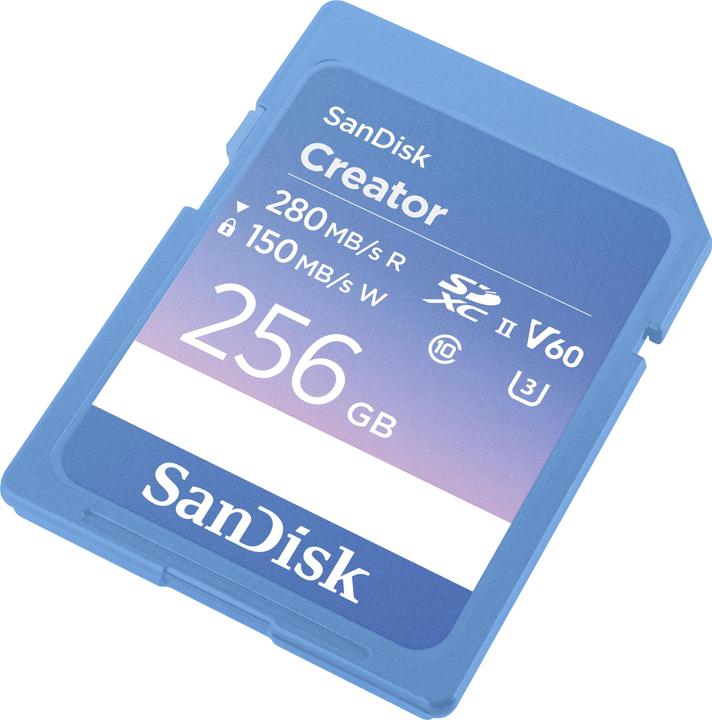 Immagine prodotto SanDisk Creator UHS-II V60 (256 GB, SDXC, U3, UHS-II)