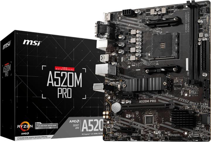 Produktbild MSI A520M Pro (AM4, AMD A520, mATX)
