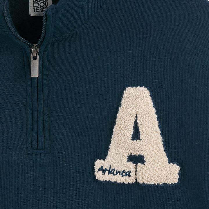 Immagine prodotto La Redoute Collections Felpa con collo alla coreana e applicazioni bouclé (110)
