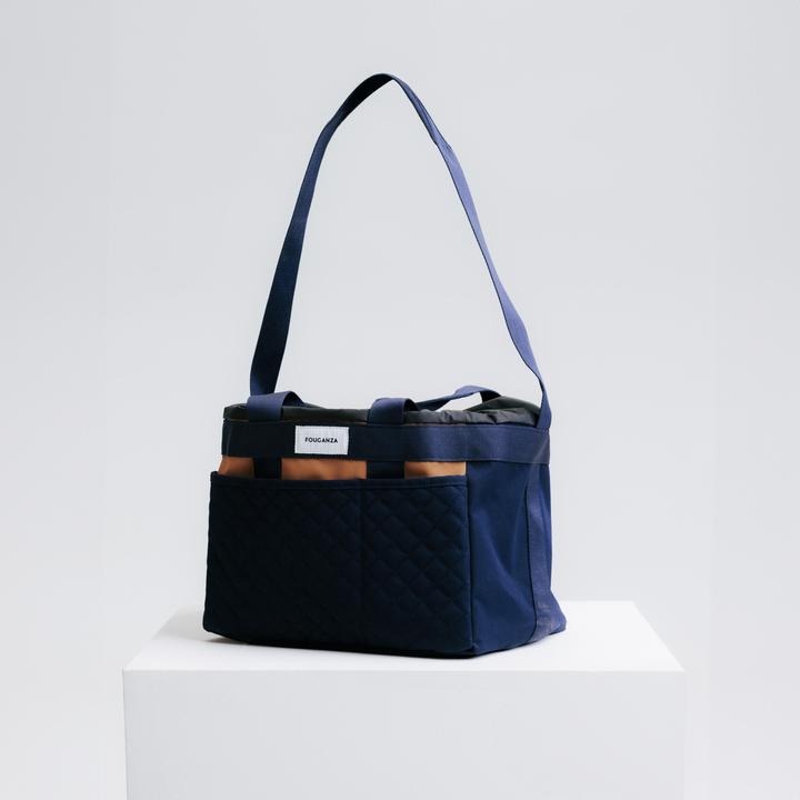 Fouganza Borsa per attrezzi di pulizia 25 l - 500 marrone/blu