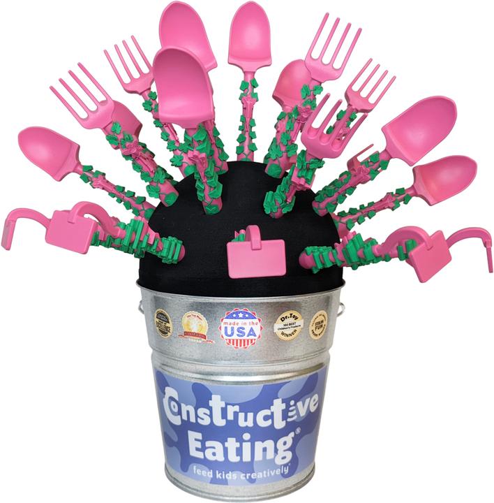 Constructive Eating Garden bucket display