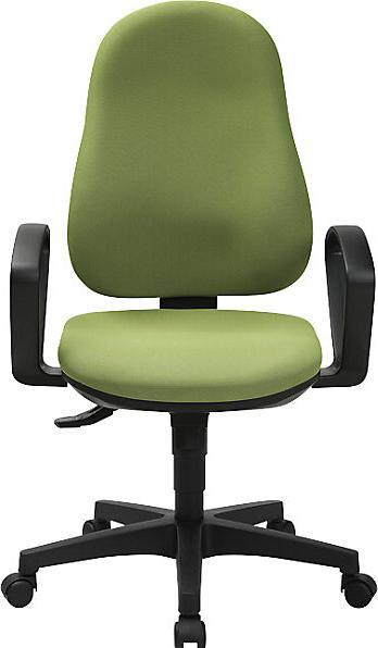 Actual product image Topstar SUPPORT SY ergonomic swivel chair, with arm rests, synchronous mechanism, sage.
