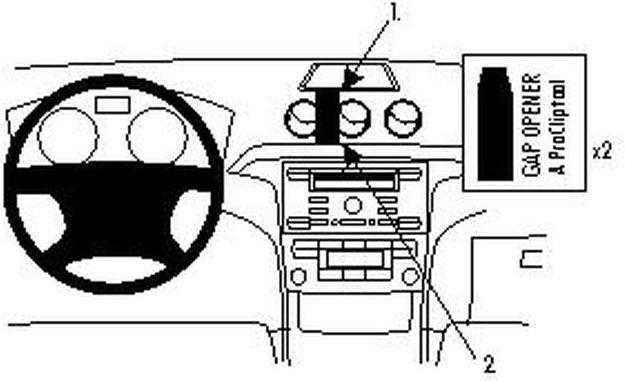Image du produit Brodit 853865 Support voiture Ford Galaxy 07-14