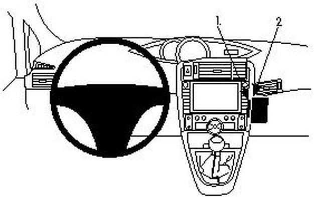 Produktbild Brodit 854451 Autohalterung Toyota Verso 09-19