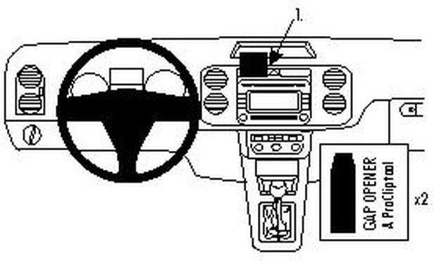 Immagine prodotto Brodit 854135 Supporto per auto VW Golf Plus 05-14