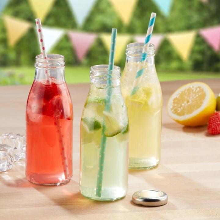 Actual product image Westmark 50 paper drinking straws, blue-white, 19,7 cm, 50 sb (50 x)