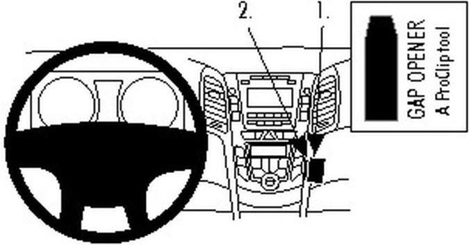 Actual product image Brodit 854755 Car mount Hyundai i30 12-16