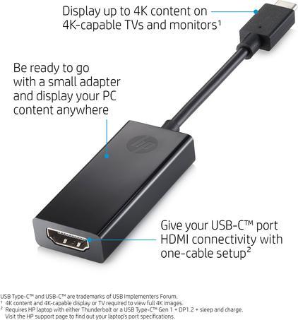 Actual product image HP USB-C to HDMI (HDMI, 11.10 cm)