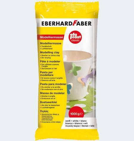 Immagine prodotto EberhardFaber Argilla per modellare EFA PLAST Classic 1 kg, bianco