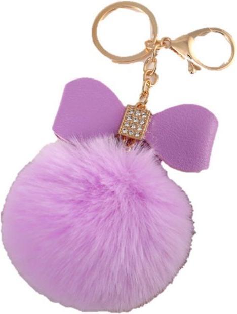 MU Style Pompom Schlüsselanhänger mit Schleife