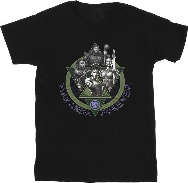 Black Panther Wakanda Forever Group Ring Pose TShirt (3XL)