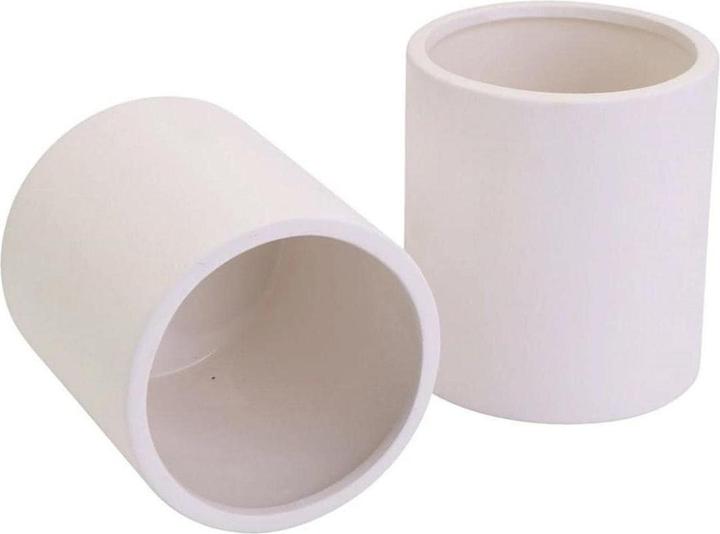 Actual product image Creativ Company Keramiktöpfe 10 x 9 cm, 12 Stück, Weiss