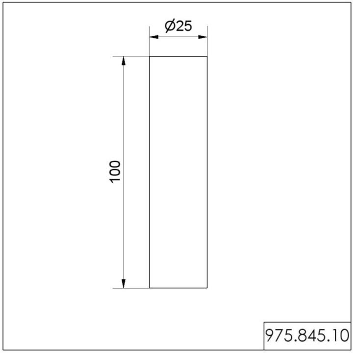 Produktbild Werma Rohr 100mm Aluminium