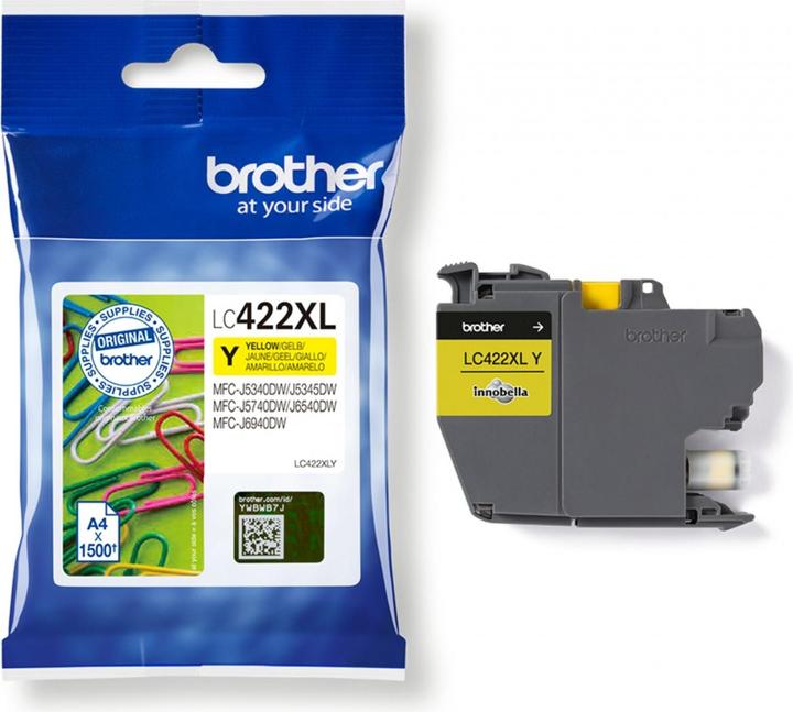 Produktbild Brother LC422XLY HY Ink Cartridge For BH19M/B Compatible with MFC-J5340DW MFC-J5740DW MFC-J6540DW MF (Y)