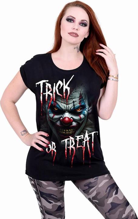 Immagine prodotto Spiral Trick Or Treat Maglietta Vestibilita' Ampia Risvolto Donna (M)