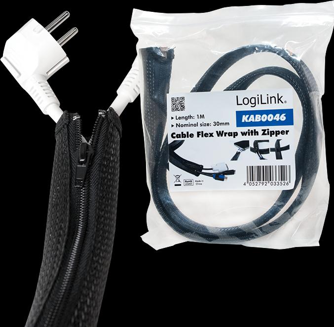 Immagine prodotto LogiLink Protezione dei cavi con cerniera (Tubo cavi, 100 cm)