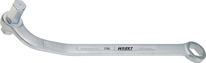 HAZET Öldienst-Schlüssel 2760 - Schlüsselweite: 14 x 17 - Gesamtlänge: 237 mm