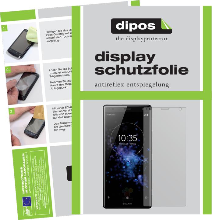 Actual product image Dipos Screen Protector Anti-Glare (2 Piece, Sony Xperia XZ2 Compact)